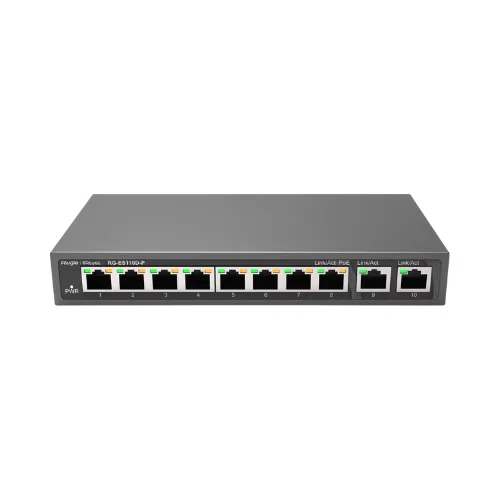 Switch poe 8 cổng ruijie RG-ES110D-P 1 Switch poe 8 cổng ruijie RG-ES110D-P